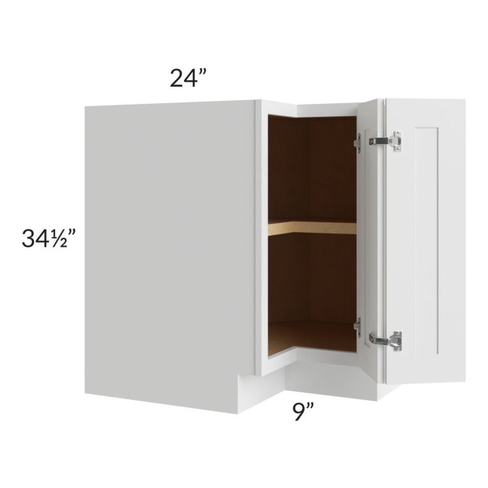 Midtown White Shaker 33" Easy Reach Corner Cabinet