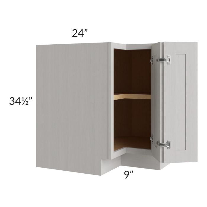 Midtown Light Grey Shaker 33" Easy Reach Corner Cabinet