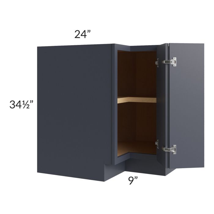 Vienna Indigo 33" Easy Reach Corner Cabinet