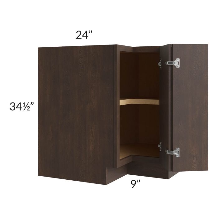Vienna Kona Brown 33" Easy Reach Corner Cabinet