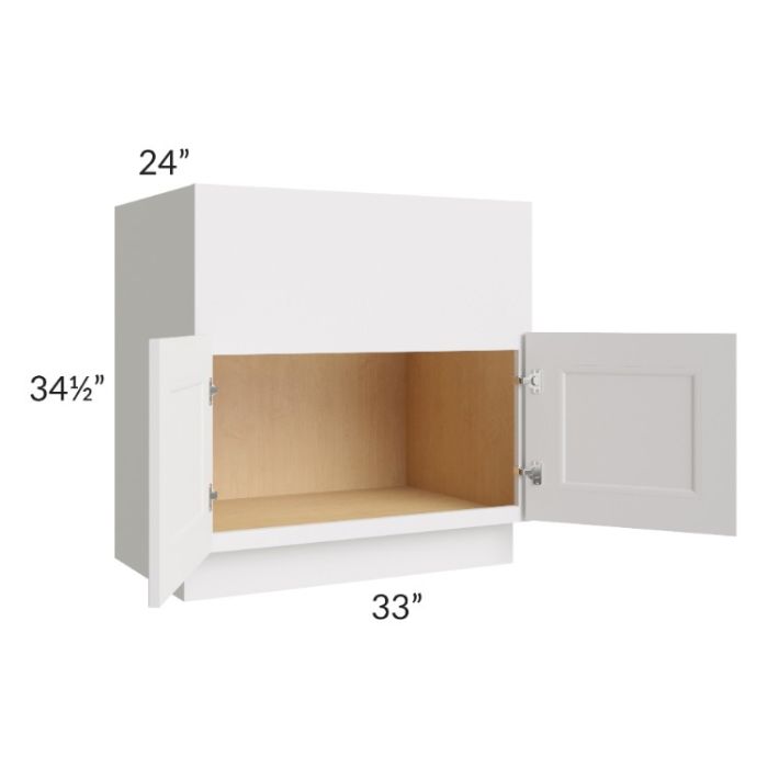 Tuscan Cloud 33" Farm Sink Base Cabinet