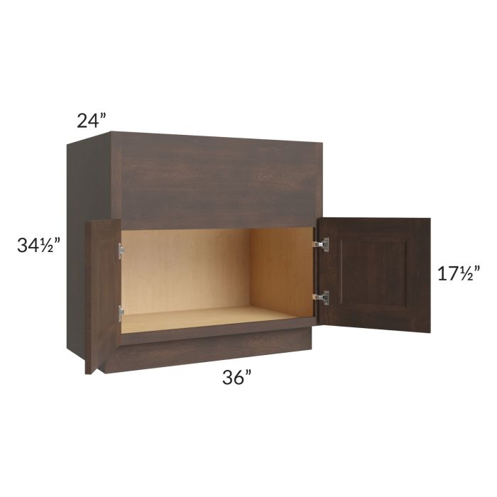 Tuscan Kona Brown 36" Farm Sink Base Cabinet