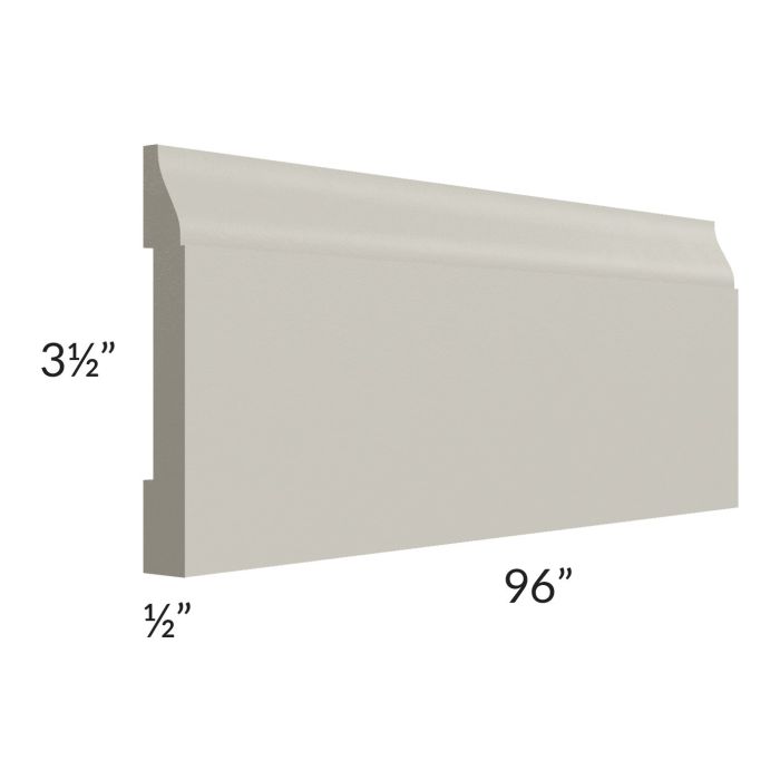 Stratton Light Grey Shaker 96" Base Board Molding