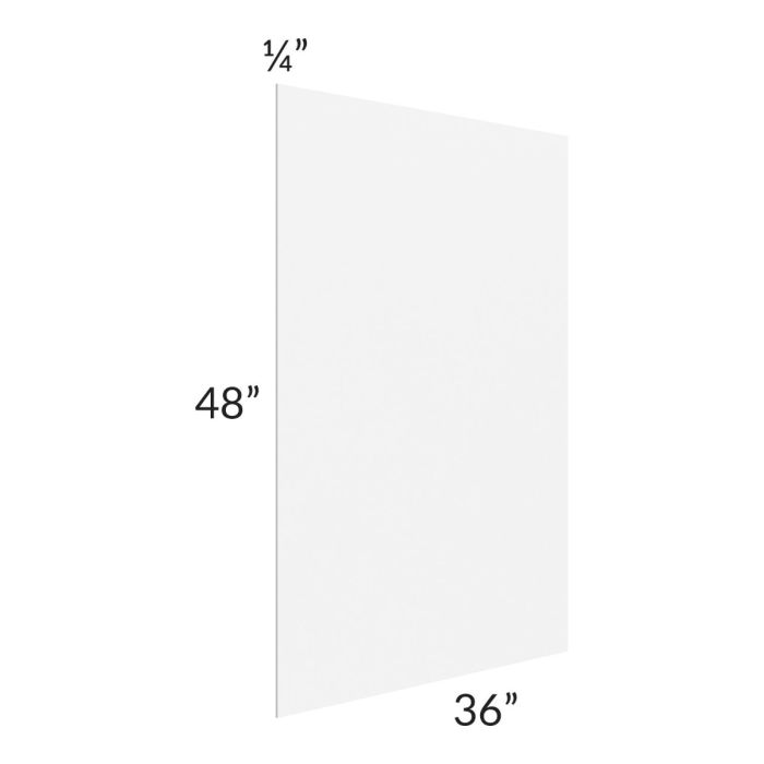 Alpine White Shaker 48x36 Finished Back Panel