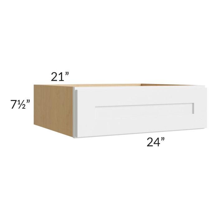 Brighton White Shaker 24" Vanity or Desk Drawer