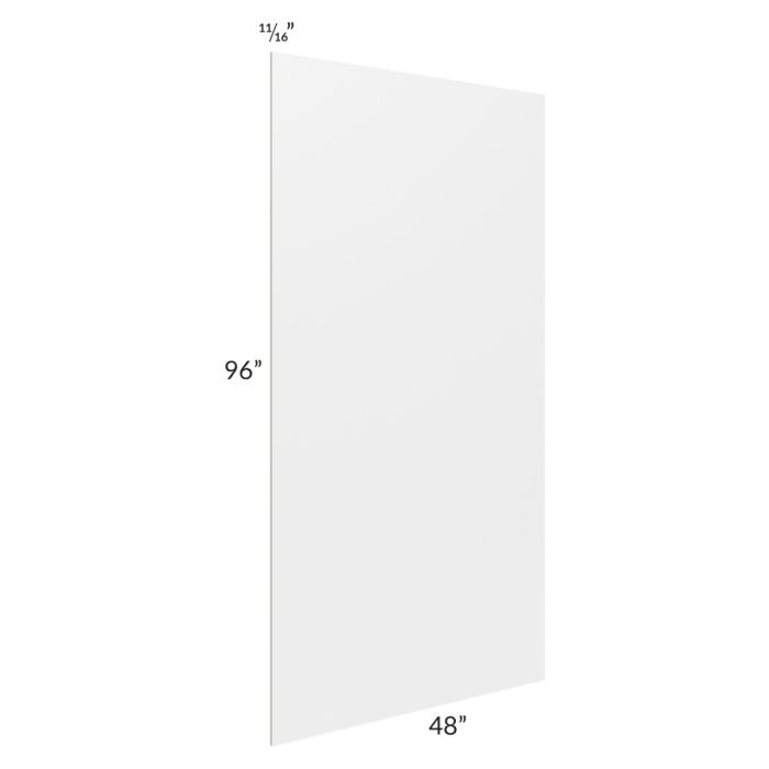 Brighton White Shaker 48x96x3/4 Finished Panel