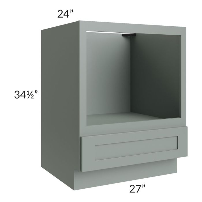 Woodland Green Shaker 24" 2-Drawer Base Cabinet