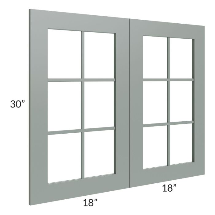 Woodland Green Shaker 24" 2-Drawer Base Cabinet