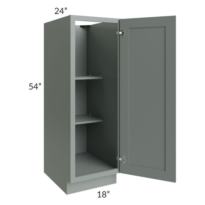 Woodland Green Shaker 24" 2-Drawer Base Cabinet