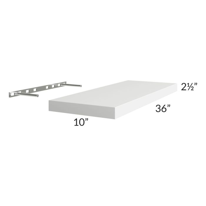 Asheville White Shaker 36" Floating Shelf