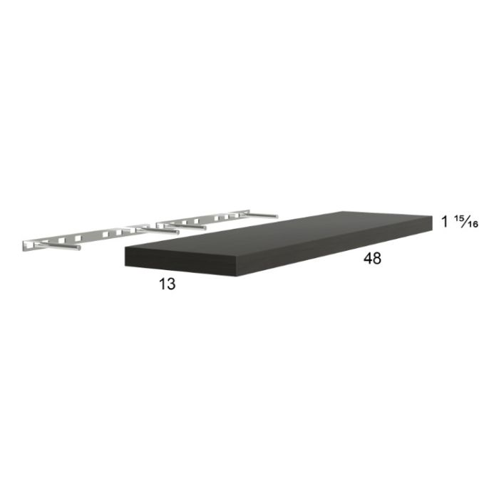 Euro Cafe 48" Floating Wall Shelf