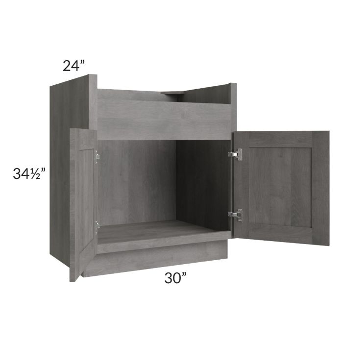 Providence Slate Grey 30" Farm Sink Base Cabinet