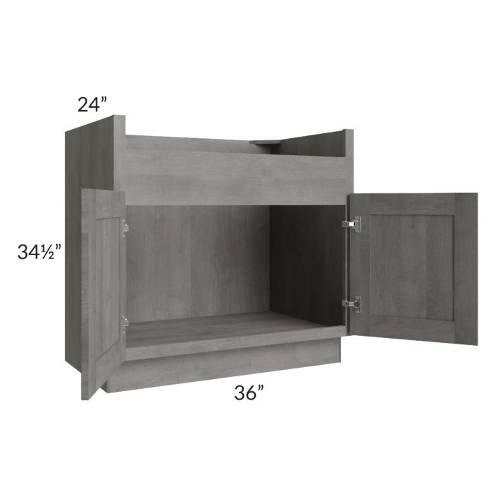 Providence Slate Grey 36" Farm Sink Base Cabinet