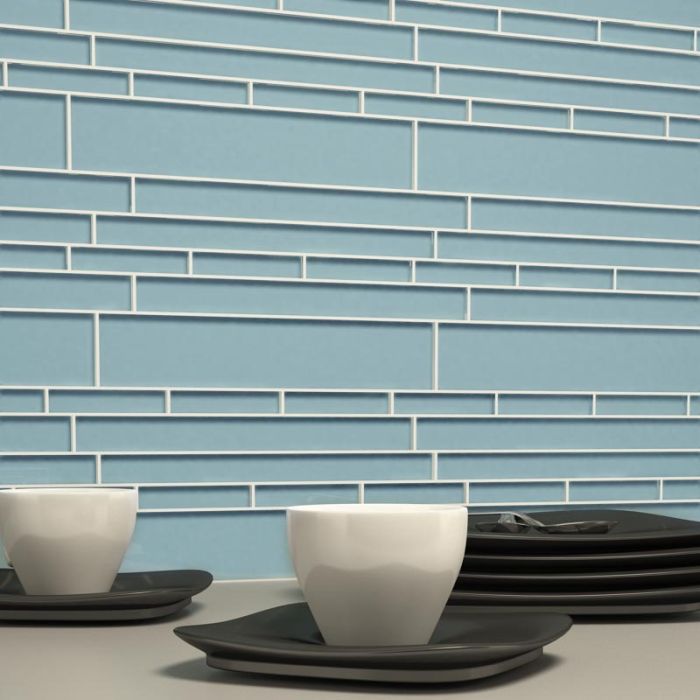 Cristezza Club Glass Tile in Slate - 9.5" x 10.5"