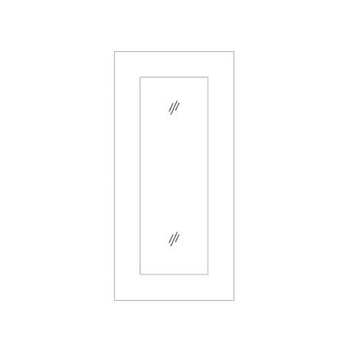 18x42 Clear Glass Door (Cabinet Sold Separately)