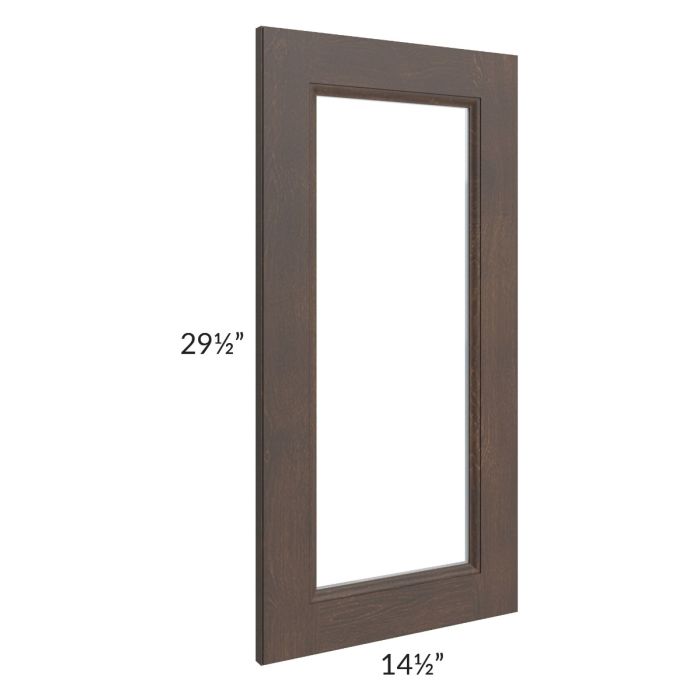 Tuscan Kona Brown 15x30 Clear Glass Door (Cabinet Sold Separately)