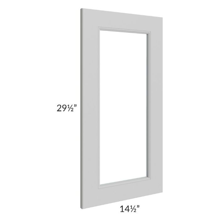 Tuscan Painted Grey 15x30 Clear Glass Door (Cabinet Sold Separately)