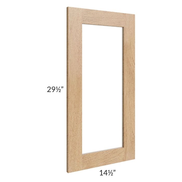Midtown Timber Shaker 15x30 Clear Glass Door (Cabinet Sold Separately)