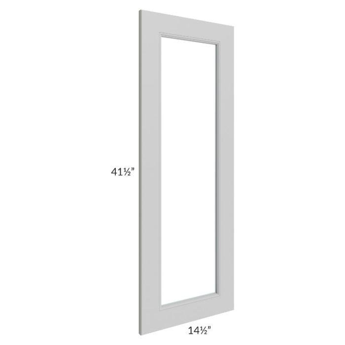 Tuscan Painted Grey 15x42 Clear Glass Door (Cabinet Sold Separately)