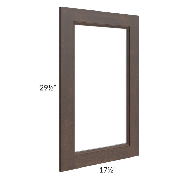 Tuscan Kona Brown 18x30 Clear Glass Door (Cabinet Sold Separately)