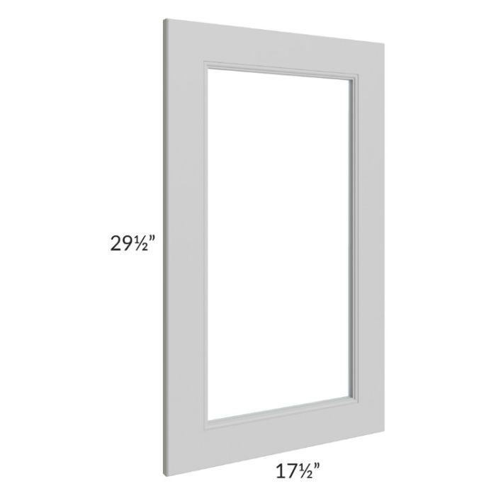 Tuscan Painted Grey 18x30 Clear Glass Door (Cabinet Sold Separately)