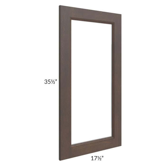 Tuscan Kona Brown 18x36 Clear Glass Door (Cabinet Sold Separately)