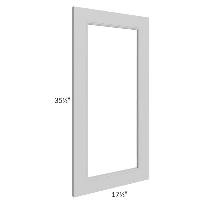 Tuscan Painted Grey 18x36 Clear Glass Door (Cabinet Sold Separately)