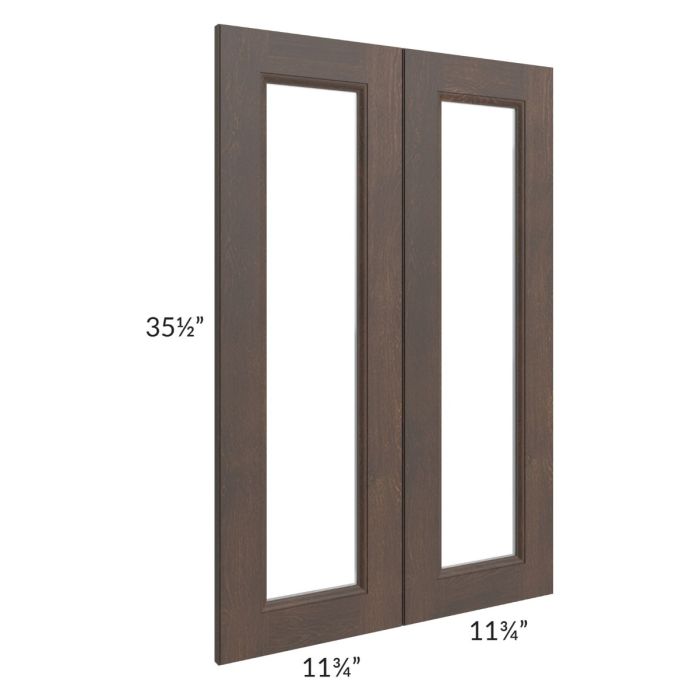 Tuscan Kona Brown 24x36 Clear Glass Door (Cabinet Sold Separately)