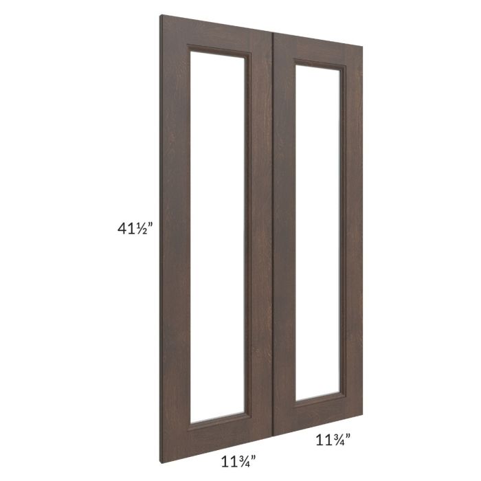 Tuscan Kona Brown 24x42 Clear Glass Door (Cabinet Sold Separately)