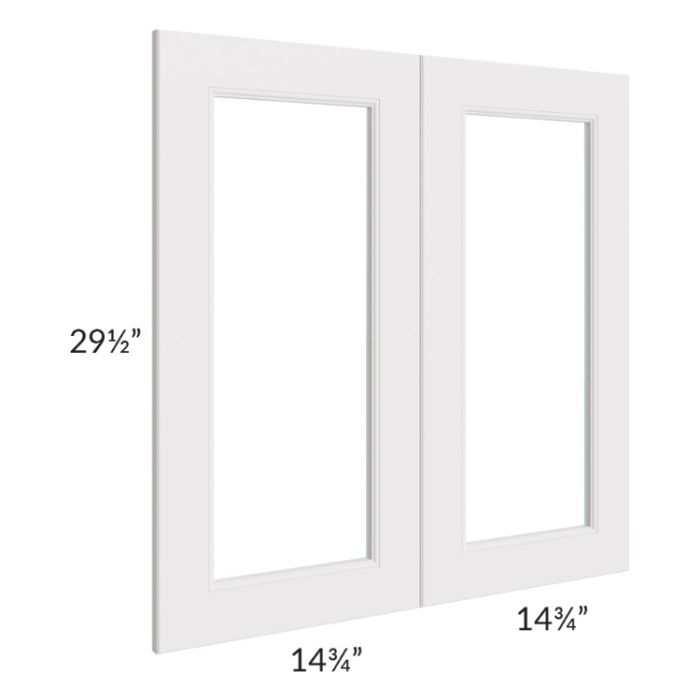 Tuscan Cloud 30x30 Clear Glass Door (Cabinet Sold Separately)