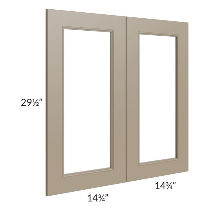 Tuscan Oyster 30x30 Clear Glass Door (Cabinet Sold Separately)