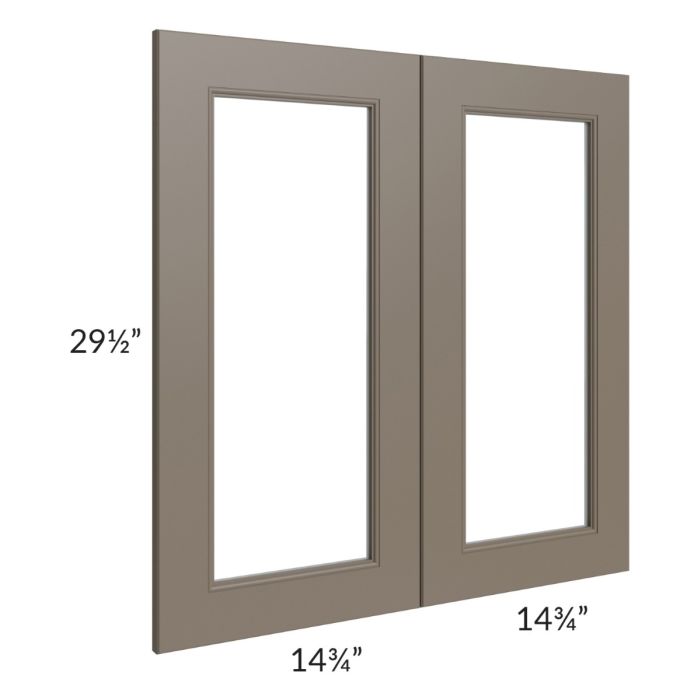 Tuscan Stone 30x30 Clear Glass Door (Cabinet Sold Separately)