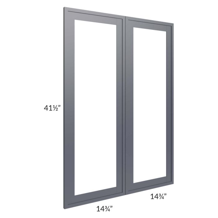 Vienna Indigo 30x42 Clear Glass Door (Cabinet Sold Separately)
