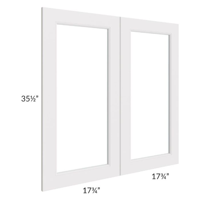 Tuscan Cloud 36x36 Clear Glass Door (Cabinet Sold Separately)