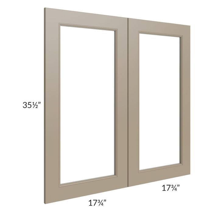 Tuscan Oyster 36x36 Clear Glass Door (Cabinet Sold Separately)