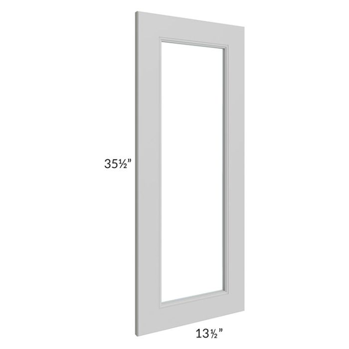 Tuscan Cloud Clear Glass Door for a 24x36 Diagonal Corner Wall Cabinet (Cabinet Sold Separately)