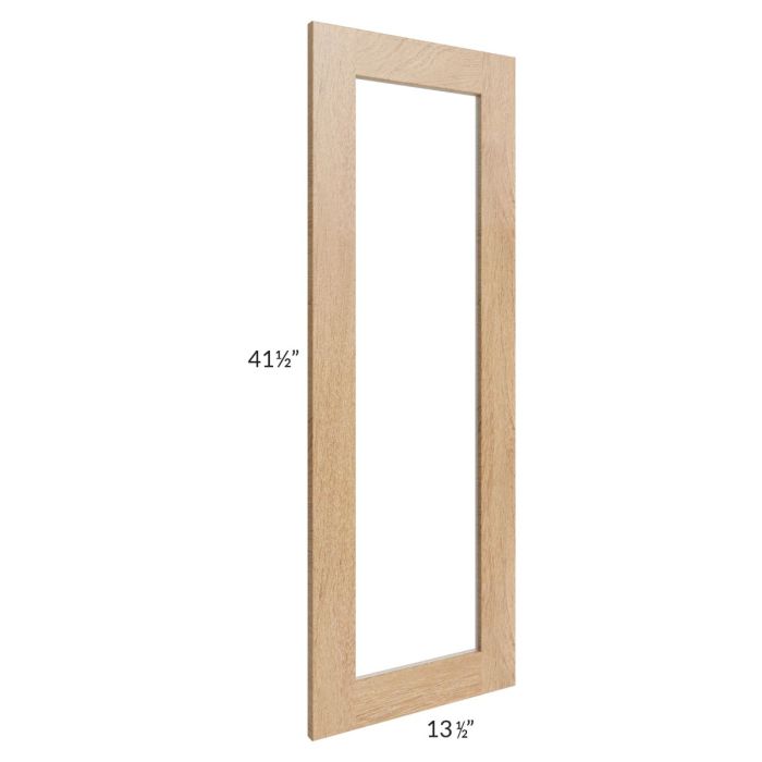 Midtown Timber Shaker Clear Glass Door for a 24x42 Diagonal Corner Wall Cabinet (Cabinet Sold Separately)