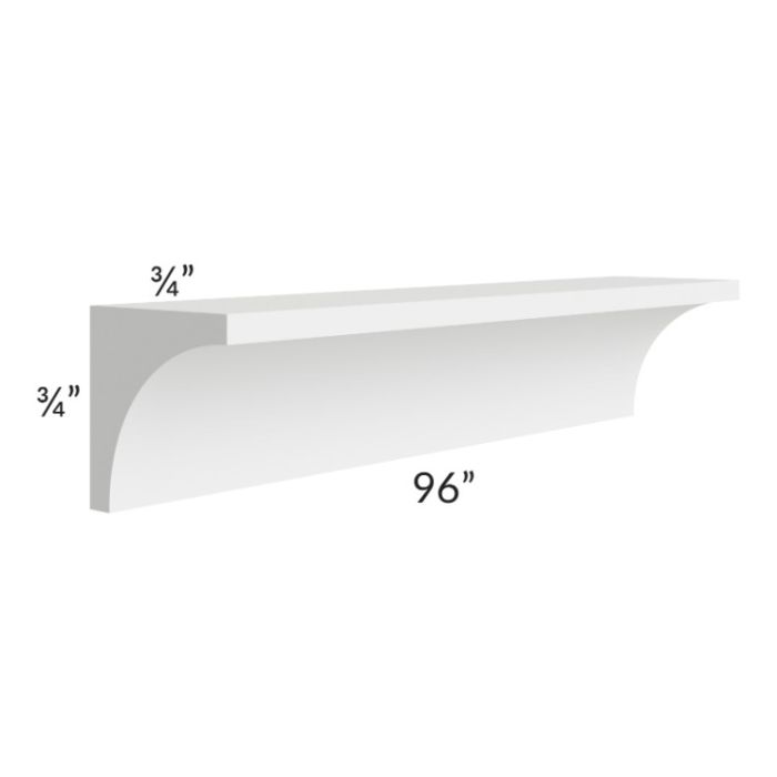Stratus White Inside Corner Molding