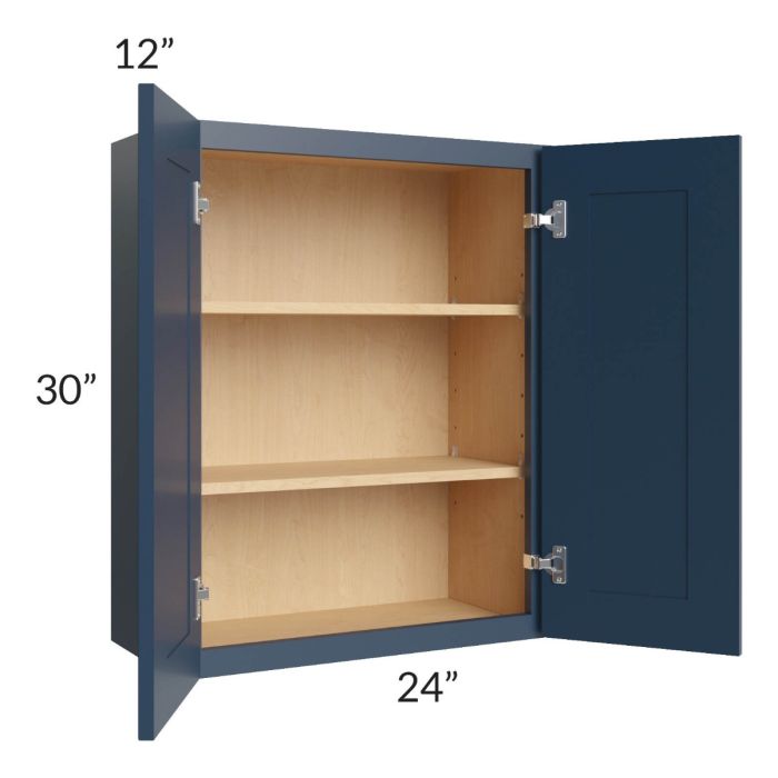 Madison Navy Shaker 24x30 Wall Cabinet