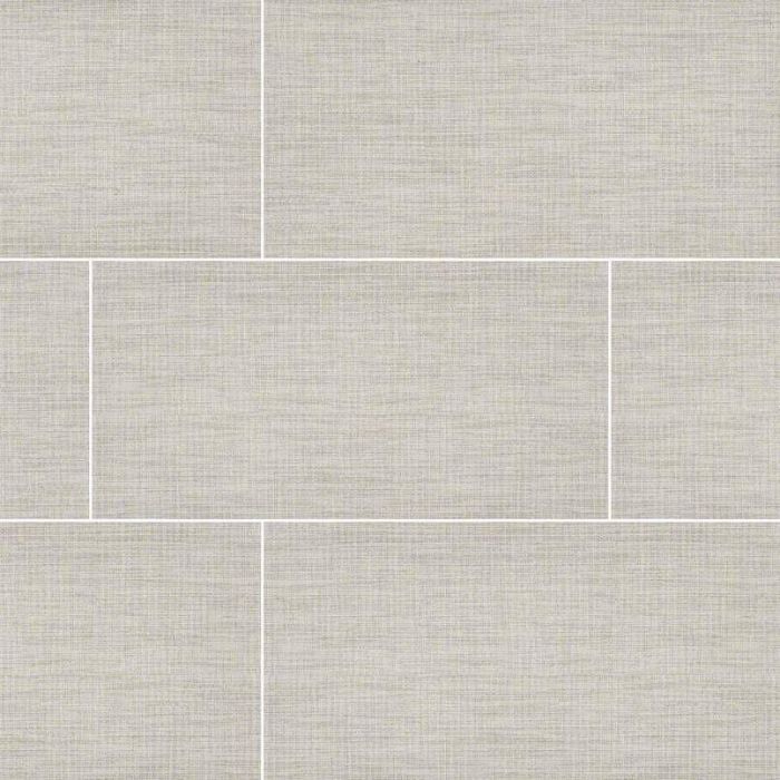 Tektile Lineart Ivory 12" x 24" Porcelain Tile
