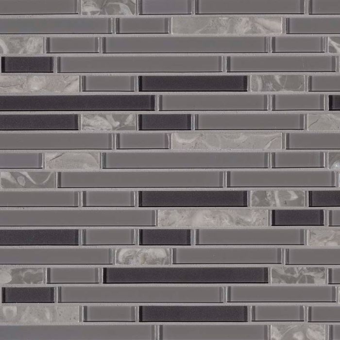 Lorena Grigio Interlocking 4mm Mosaic Tile  