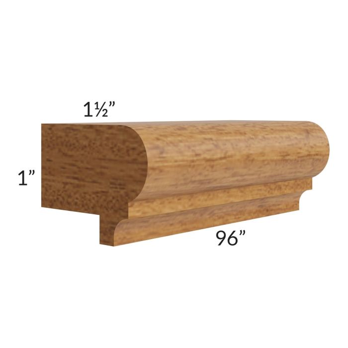 Artisan Walnut Shaker 96" Light Rail Molding