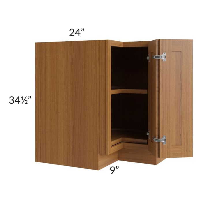 Artisan Walnut Shaker 33" Lazy Susan Base Cabinet