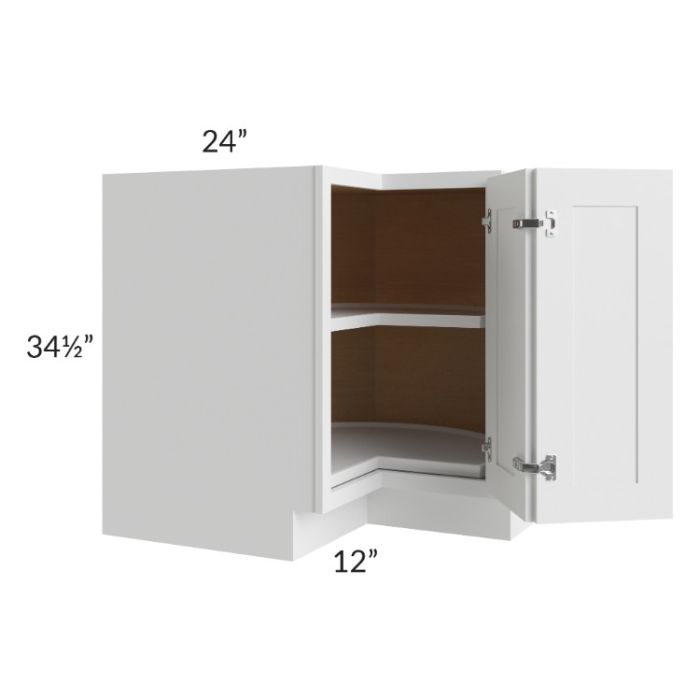 Stratus White 36" Lazy Susan Base Cabinet