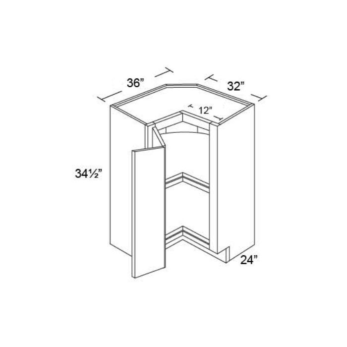 Vienna 36" Lazy Susan Base Cabinet