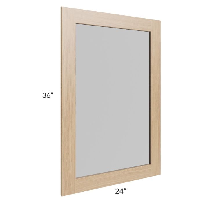 Asheville Rift Oak Shaker 24x36 Vanity Mirror