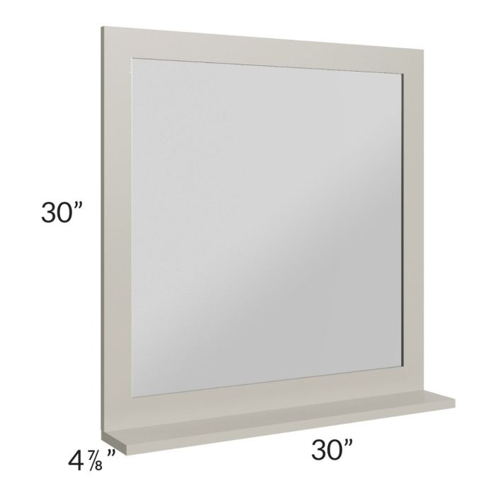 Stratton Light Grey Shaker 30x30 Mirror