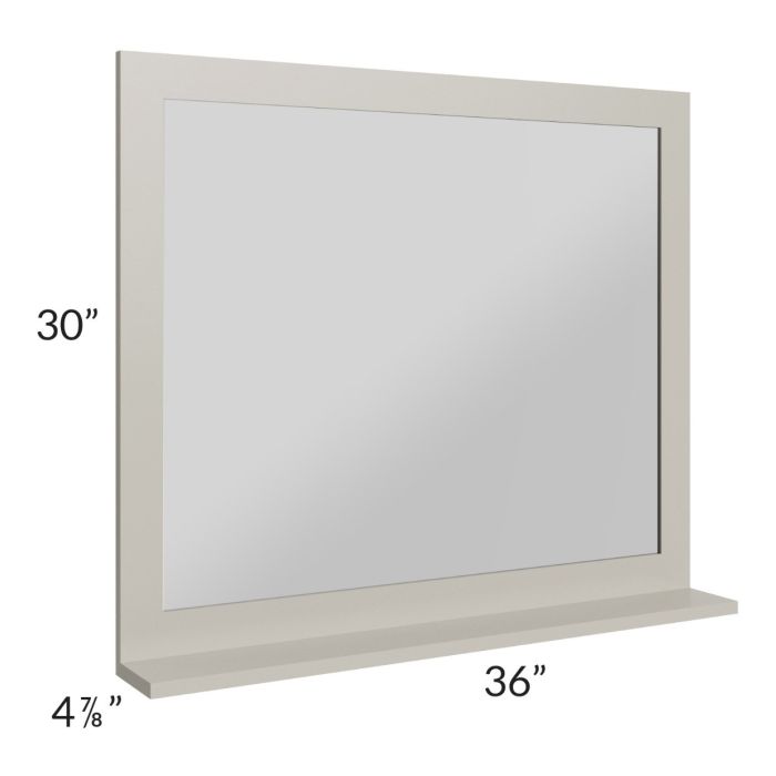 Stratton Light Grey Shaker 36x30 Mirror