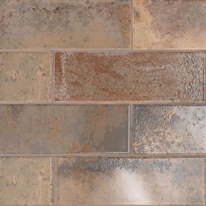 Marza Rust 4 x 12 Glossy Subway Tile