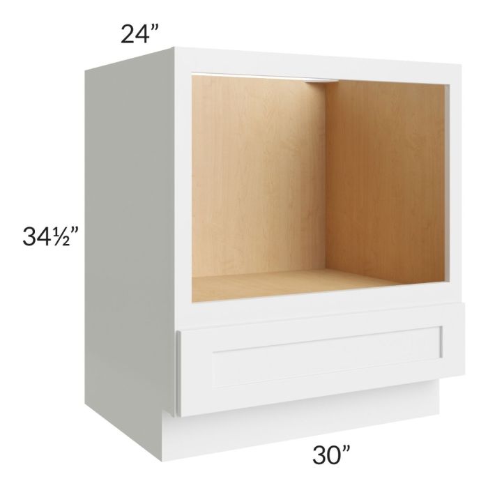 Stratton White Shaker 30" Microwave Base Cabinet